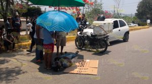 Mototortillero atropellado por auto que circulaba en sentido contrario Mototortillero atropellado por auto que circulaba en sentido contrario