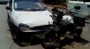 Mototortillero atropellado por auto que circulaba en sentido contrario Mototortillero atropellado por auto que circulaba en sentido contrario