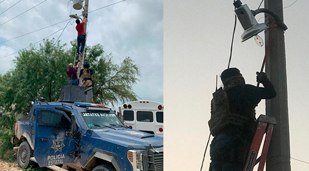 Delincuencia usaba 62 cámaras de vigilancia; policía de Tamaulipas las desactiva