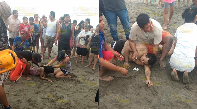 Par de turistas apunto de morir ahogados en Casitas Par de turistas apunto de morir ahogado en Casitas