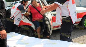 Pasajera lesionada al chocar Gol contra taxi Pasajera lesionada al chocar Gol contra taxi