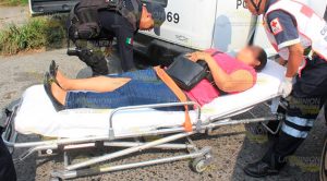 Pasajera lesionada al chocar Gol contra taxi Pasajera lesionada al chocar Gol contra taxi