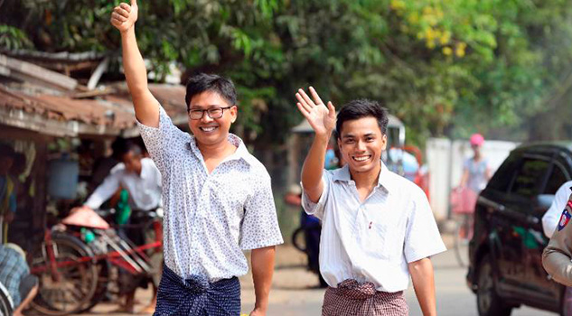 Periodistas de Reuters encarcelados en Myanmar fueron liberados tras más de 500 días Periodistas de Reuters encarcelados en Myanmar fueron liberados tras más de 500 días