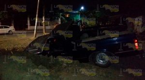 Por poco se mata al caer a peligrosa excavación en Álamo Por poco se mata al caer a peligrosa excavación en Álamo