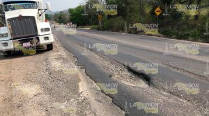 Las carreteras de la zona norte de Veracruz en abandono total