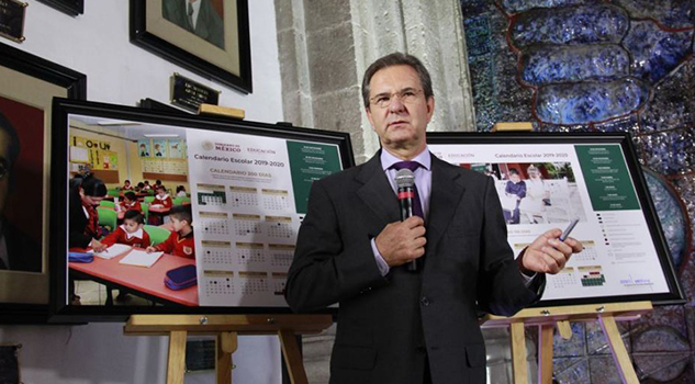 SEP presenta calendario escolar 2019-2020, que abarca sólo 190 días de clases