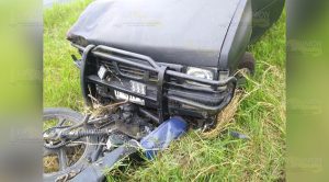 Motociclistas lesionados en aparatoso choque en la Tuxpan-Tampico