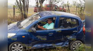 Encontronazo deja cuantiosos daños materiales