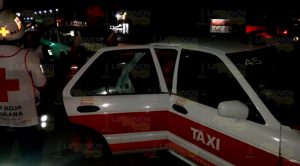 Taxista choca por alcance en la Tuxpan-Poza Rica