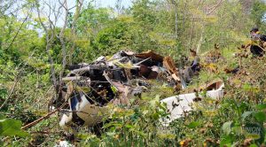 Muere trailero en aparatosa volcadura en la federal Tuxpan-Tampico
