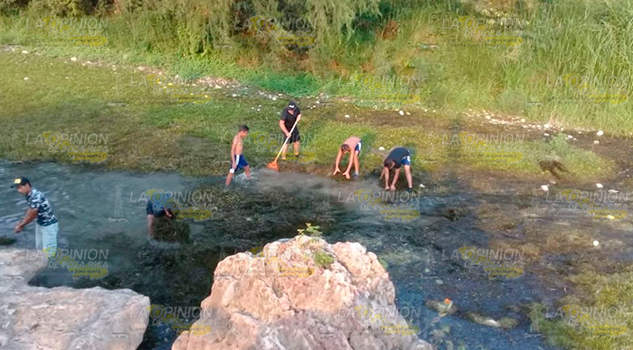 Limpieza en el río Cazones, para evitar contaminación