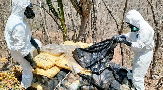 Descubren narcolaboratorio en el poblado de Tepuche, Culiacán