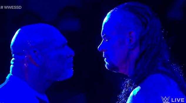 Goldberg y The Undertaker frente a frente antes Super ShowDown de WWE