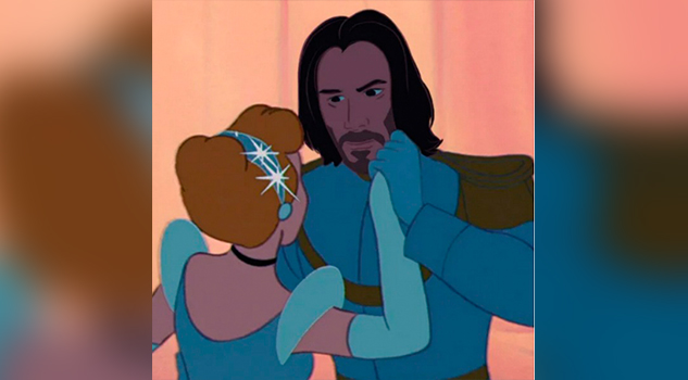Reemplazaron a los príncipes de Disney por Keanu Reeves.. Y NOS ENCANTA..