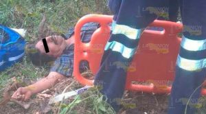 Borracho derrapa en su motocicleta y termina en el monte Borracho derrapa en su motocicleta y termina en el monte
