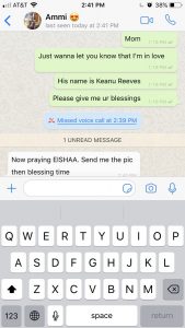 Una mujer le invento a su mamá que estaba saliendo con Keanu Reeves