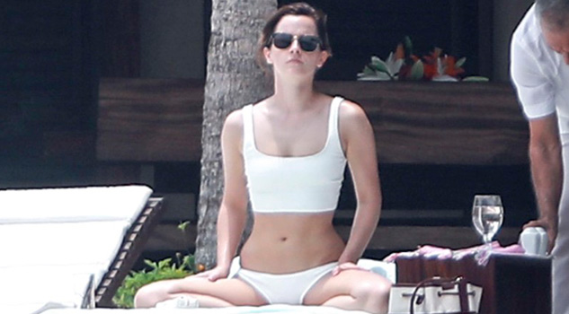 Emma Watson deja ver su cuerpazo en playa mexicana Emma Watson deja ver su cuerpazo en playa mexicana