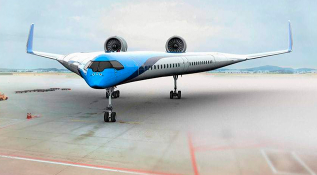 Este avión lleva a los pasajeros en sus alas Este avión lleva a los pasajeros en sus alas