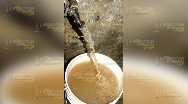 Vital líquido llegará turbia