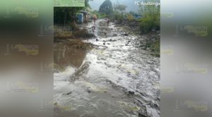 Avalancha de lodo deja dos lesionados en Acultzingo