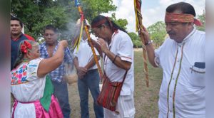 Con ceremonia del Abuelo Fuego, SECTUR anticipa el “Festival del Río y la Palabra”