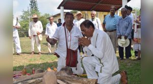 Con ceremonia del Abuelo Fuego, SECTUR anticipa el “Festival del Río y la Palabra”