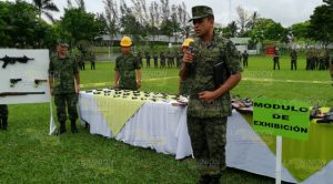 Destruyen armas decomisadas