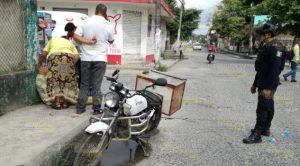 Embestido por un auto