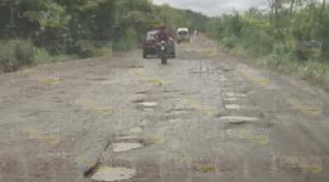 Carreteras en el abandono en el norte de Veracruz, denuncian en redes sociales