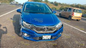 Accidente automovilístico sobre el tramo carretero Tampico- México