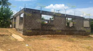En abandono construcción de albergue en comunidad de Tuxpan