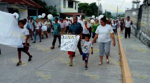 Marchan por la paz de Tancoco