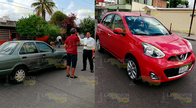 Por no hacer alto lo chocan en la colonia Cazones