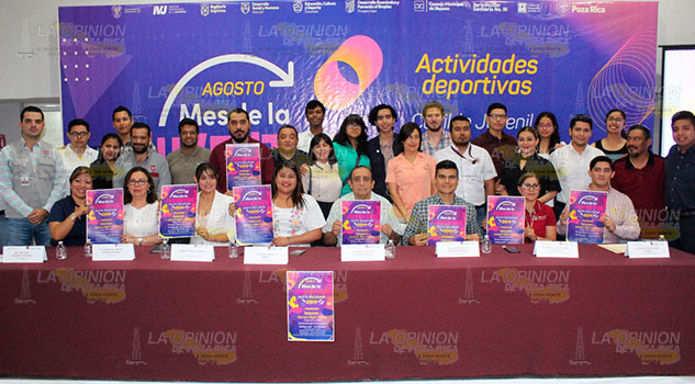 Presenta el programa para el Mes de la Juventud en Poza Rica