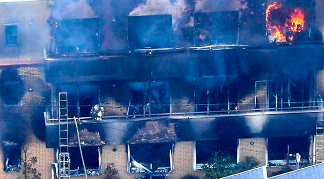 Presunto ataque incendiario deja decenas de muertos y heridos en Japón