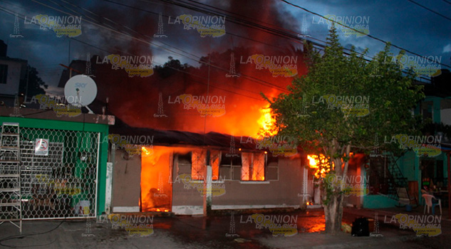 Quemazón en la colonia 27 de septiembre de Poza Rica