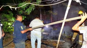 Se salva de morir quemado en Álamo Se salva de morir quemado en Álamo