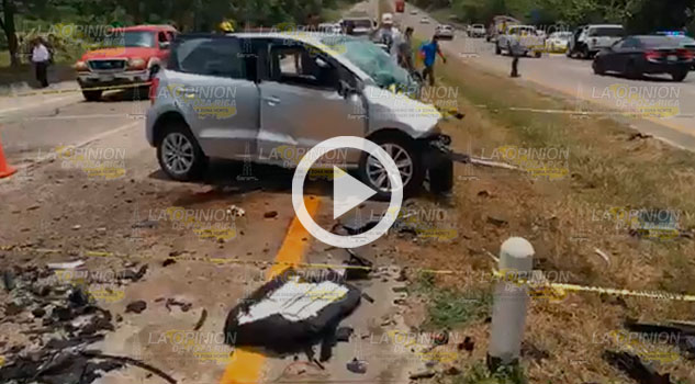 Tres muertos en accidente sobre la carretera Tuxpan - Poza Rica