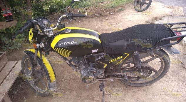 Conducía moto con reporte de robo