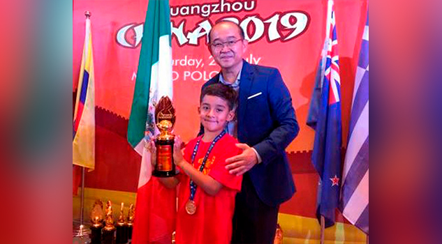 Niño mexicano gana Copa Champion de cálculo mental en China