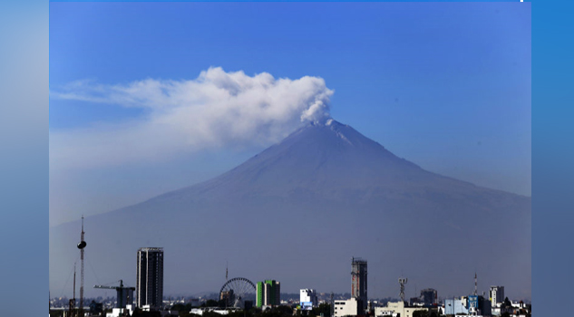Popocatépetl emite 151 exhalaciones y 16 estallidos