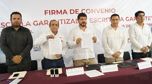 Municipios de la Zona Norte Firman en Poza Rica Convenio con la SEV