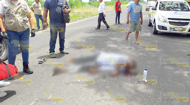 Trágico accidente sobre la carretera estatal Álamo–Limonar