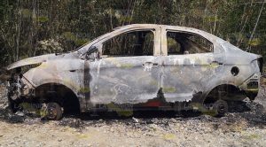 Abandonan vehículo calcinado y desbalijado en la localidad de Ixtlar Abandonan vehículo calcinado y desbalijado en la localidad de Ixtlar
