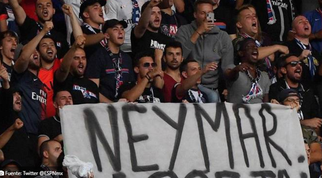 ¡Lo quieren fuera! Afición del PSG explota contra Neymar