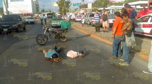 Arrollan a carnicero sobre el bulevar Independiencia en Plan de Ayala, Tihuatlán