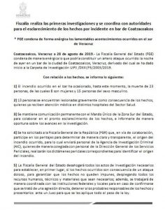 Atentado en club nocturno de Coatzacoalcos; mueren 22