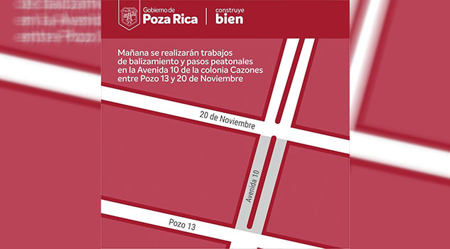 Desde las 5 a.m. cierran avenida 10 en Poza Rica Desde las 5 a.m. cierran avenida 10 en Poza Rica