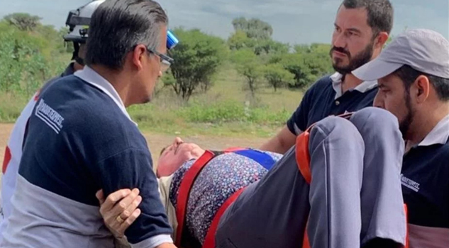 Don Germán Lizárraga sufre lamentable accidente