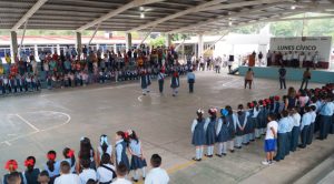 Gobierno de Poza Rica reanuda actos cívicos itinerantes con el inicio del Ciclo Escolar